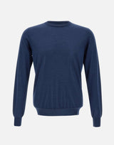 FILIPPO DE LAURENTIIS Maglia in seta e cashmere BLUE Uomo 