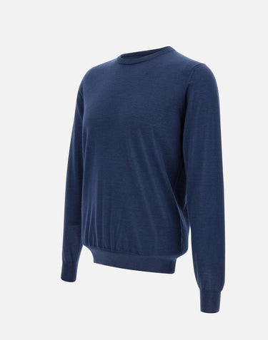 FILIPPO DE LAURENTIIS Maglia in seta e cashmere BLUE Uomo 