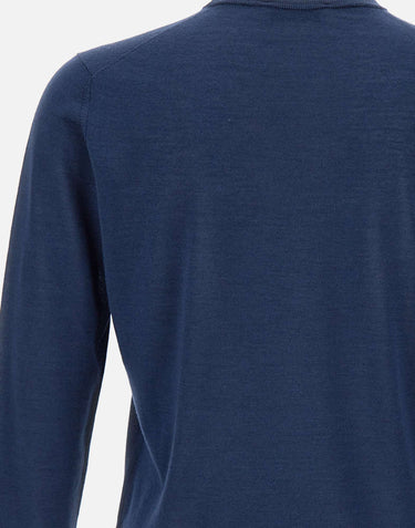 FILIPPO DE LAURENTIIS Maglia in seta e cashmere BLUE Uomo 