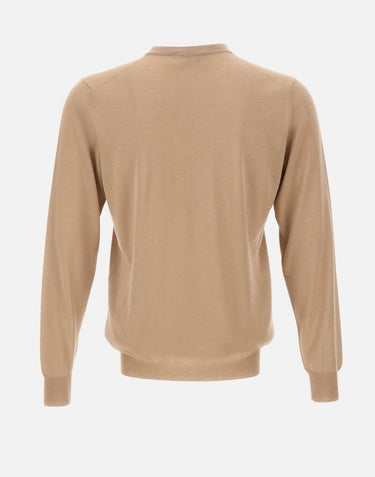 FILIPPO DE LAURENTIIS Maglia in misto lana, seta e cashmere BEIGE Uomo 