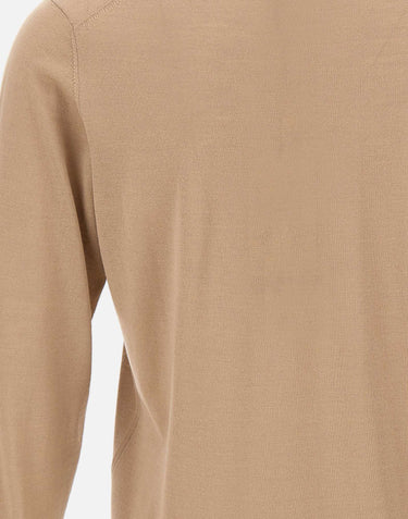 FILIPPO DE LAURENTIIS Maglia in misto lana, seta e cashmere BEIGE Uomo 