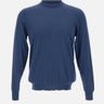FILIPPO DE LAURENTIIS Maglia in misto lana, seta e cashmere BLUE Uomo 