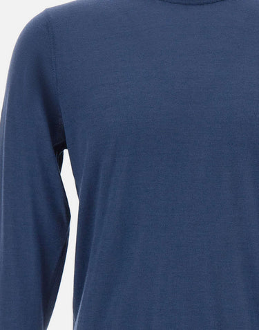 FILIPPO DE LAURENTIIS Maglia in misto lana, seta e cashmere BLUE Uomo 