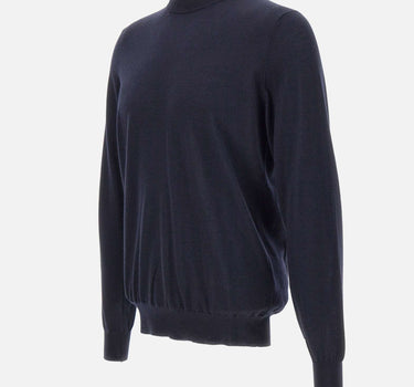 FILIPPO DE LAURENTIIS Maglia in misto lana, seta e cashmere BLUE Uomo 