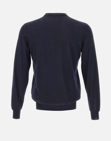 FILIPPO DE LAURENTIIS Maglia in misto lana, seta e cashmere BLUE Uomo 