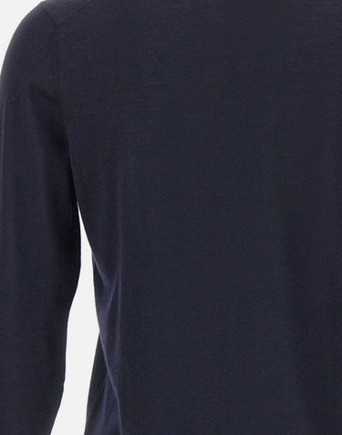 FILIPPO DE LAURENTIIS Maglia in misto lana, seta e cashmere BLUE Uomo 