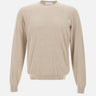 FILIPPO DE LAURENTIIS Maglia "Sea Island" in cotone BEIGE Uomo 