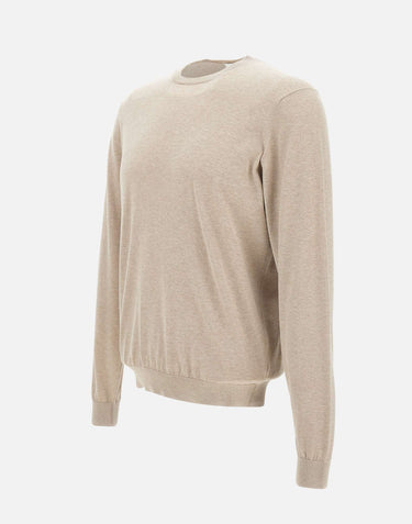 FILIPPO DE LAURENTIIS Maglia "Sea Island" in cotone BEIGE Uomo 
