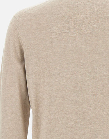 FILIPPO DE LAURENTIIS Maglia "Sea Island" in cotone BEIGE Uomo 