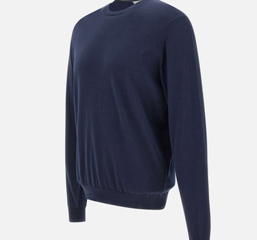 FILIPPO DE LAURENTIIS Maglia "Sea Island" in cotone BLUE Uomo 