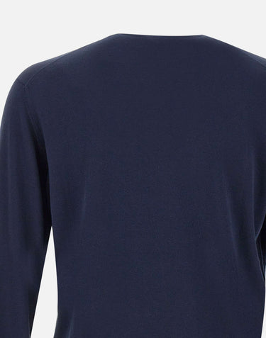 FILIPPO DE LAURENTIIS Maglia "Sea Island" in cotone BLUE Uomo 
