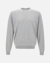 FILIPPO DE LAURENTIIS Maglia "Sea Island" in cotone GREY Uomo 