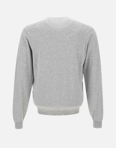 FILIPPO DE LAURENTIIS Maglia "Sea Island" in cotone GREY Uomo 