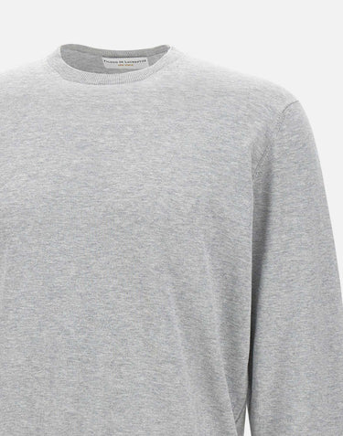 FILIPPO DE LAURENTIIS Maglia "Sea Island" in cotone GREY Uomo 
