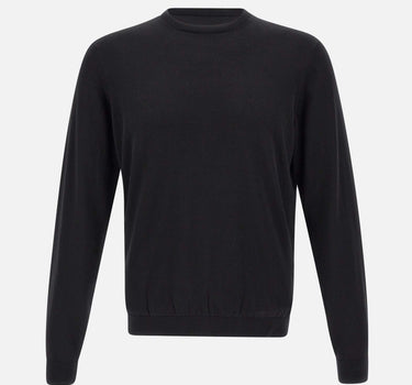 FILIPPO DE LAURENTIIS Maglia "Sea Island" in cotone BLACK Uomo 