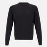 FILIPPO DE LAURENTIIS Maglia "Sea Island" in cotone BLACK Uomo 