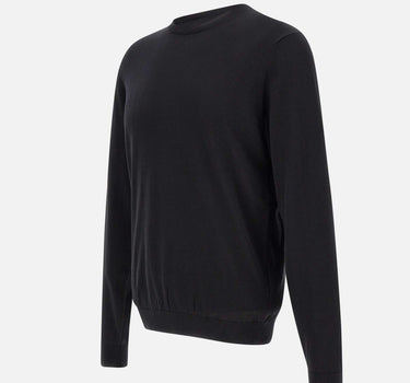 FILIPPO DE LAURENTIIS Maglia "Sea Island" in cotone BLACK Uomo 