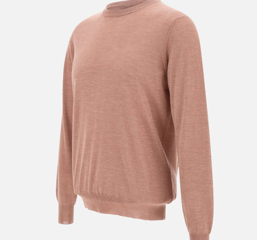 FILIPPO DE LAURENTIIS Maglia in  seta, lino e lana Pink Uomo 