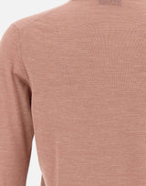 FILIPPO DE LAURENTIIS Maglia in  seta, lino e lana Pink Uomo 