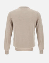 FILIPPO DE LAURENTIIS Maglia in  seta, lino e lana BEIGE Uomo 
