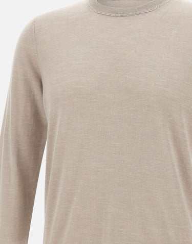 FILIPPO DE LAURENTIIS Maglia in  seta, lino e lana BEIGE Uomo 
