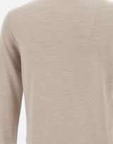 FILIPPO DE LAURENTIIS Maglia in  seta, lino e lana BEIGE Uomo 
