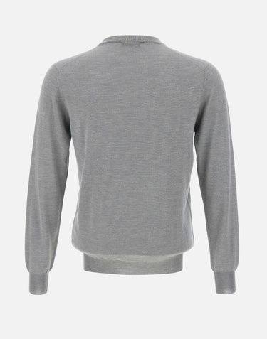 FILIPPO DE LAURENTIIS Maglia in  seta, lino e lana<BR/> GREY Uomo 