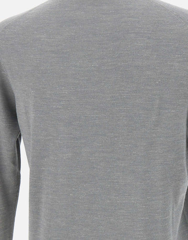 FILIPPO DE LAURENTIIS Maglia in  seta, lino e lana<BR/> GREY Uomo 