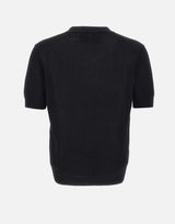 FILIPPO DE LAURENTIIS Maglia in cotone BLACK Uomo 