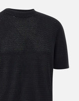 FILIPPO DE LAURENTIIS Maglia in cotone BLACK Uomo 