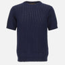 FILIPPO DE LAURENTIIS Maglia a maniche corte in cotone BLUE Uomo 