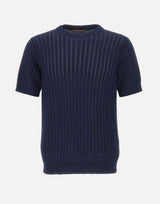 FILIPPO DE LAURENTIIS Maglia a maniche corte in cotone BLUE Uomo 