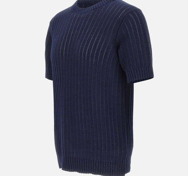 FILIPPO DE LAURENTIIS Maglia a maniche corte in cotone BLUE Uomo 