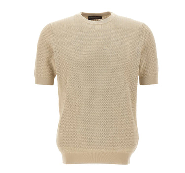 FILIPPO DE LAURENTIIS Maglia con motivo intrecciato BEIGE Uomo 