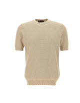 FILIPPO DE LAURENTIIS Maglia con motivo intrecciato BEIGE Uomo 