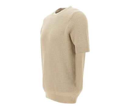 FILIPPO DE LAURENTIIS Maglia con motivo intrecciato BEIGE Uomo 