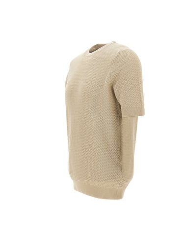 FILIPPO DE LAURENTIIS Maglia con motivo intrecciato BEIGE Uomo 