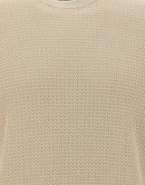 FILIPPO DE LAURENTIIS Maglia con motivo intrecciato BEIGE Uomo 