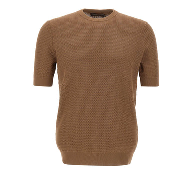 FILIPPO DE LAURENTIIS Maglia con motivo intrecciato BROWN Uomo 