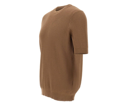 FILIPPO DE LAURENTIIS Maglia con motivo intrecciato BROWN Uomo 