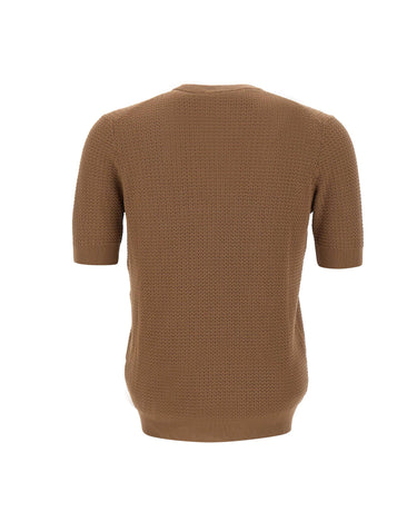 FILIPPO DE LAURENTIIS Maglia con motivo intrecciato BROWN Uomo 