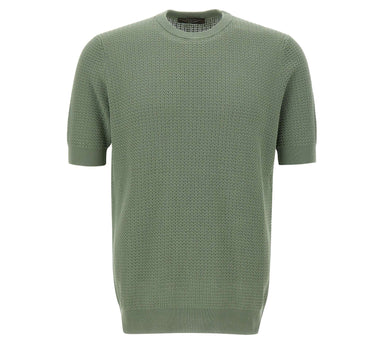 FILIPPO DE LAURENTIIS Maglia con motivo intrecciato GREEN Uomo 