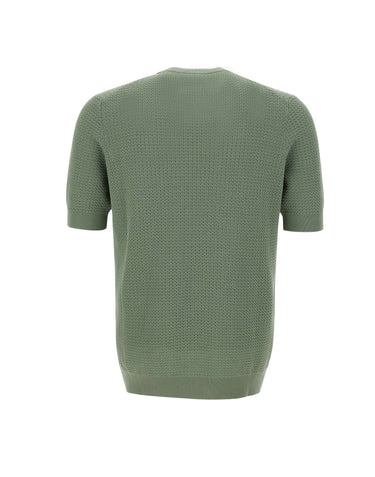 FILIPPO DE LAURENTIIS Maglia con motivo intrecciato GREEN Uomo 