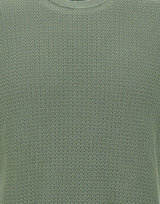 FILIPPO DE LAURENTIIS Maglia con motivo intrecciato GREEN Uomo 