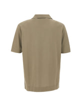 FILIPPO DE LAURENTIIS Polo in crêpe di cotone GREEN Uomo 