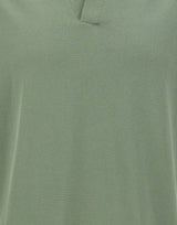 FILIPPO DE LAURENTIIS Polo in crêpe di cotone GREEN Uomo 