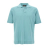 FILIPPO DE LAURENTIIS Polo in crêpe di cotone Light Blue Uomo 