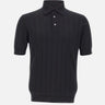 FILIPPO DE LAURENTIIS Polo in crepe di cotone BLACK Uomo 