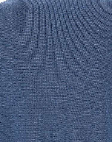 FILIPPO DE LAURENTIIS Polo in crêpe di cotone BLUE Uomo 