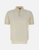 Polo in cotone a punto quadretto PL1MC CR14Q020 FILIPPO DE LAURENTIIS 